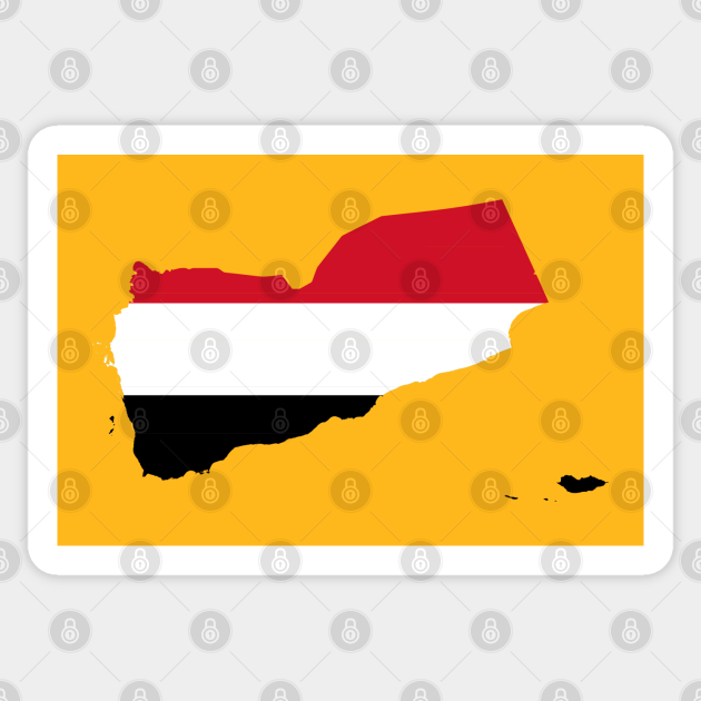 Yemen Flag Map Yemen Sticker Teepublic 
